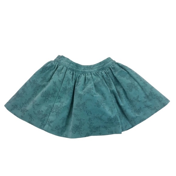 Janie and Jack skirt. Seafoam green with floral and bow design 6 k187 - Picture 2 of 7